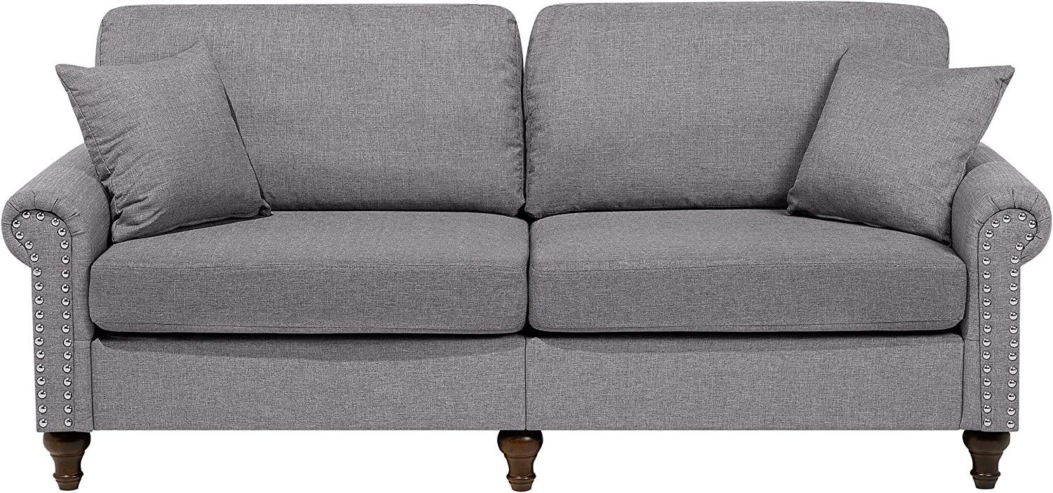 3-Sitzer Polstersofa hellgrau OTRA Bild 1