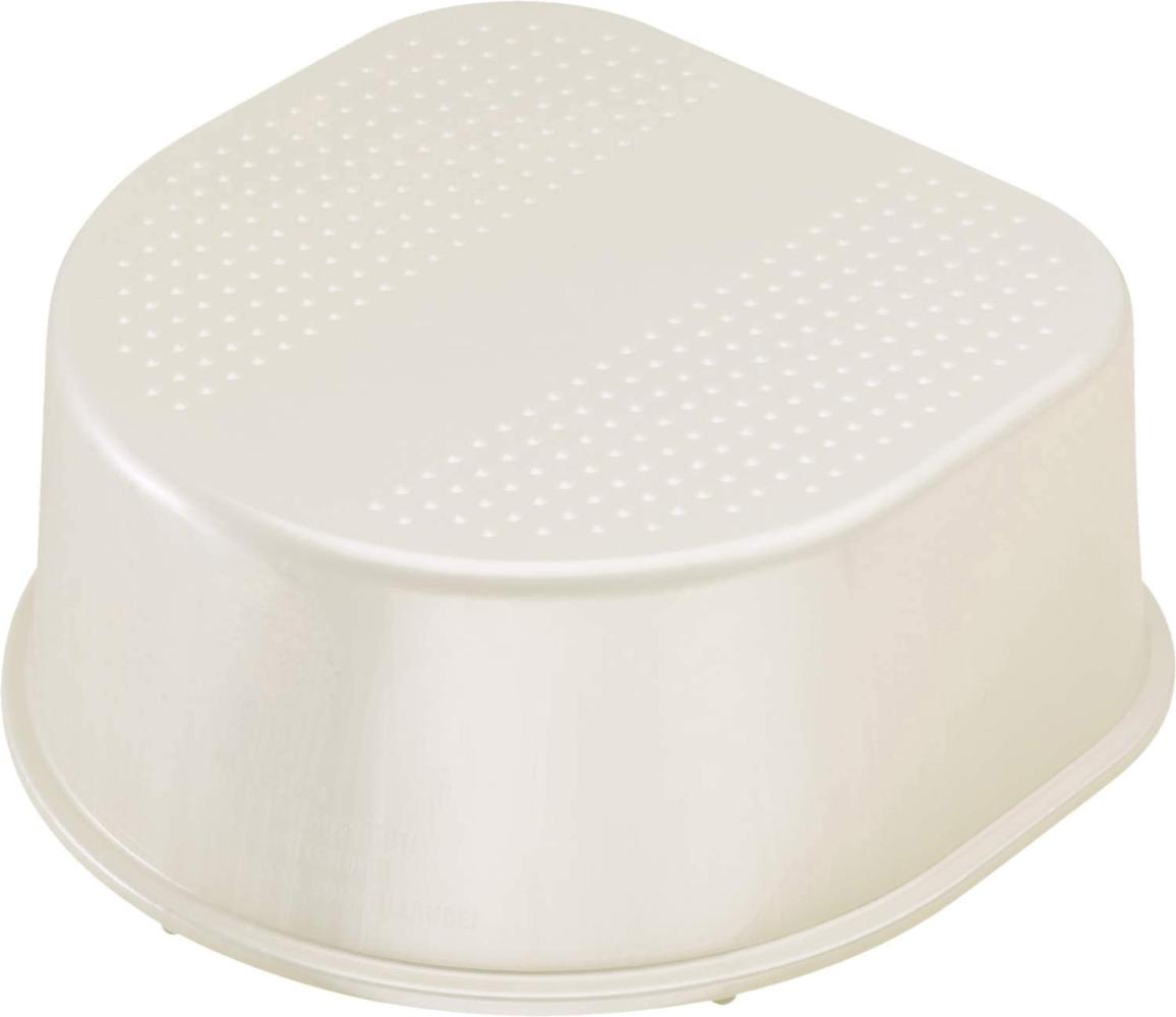 Rotho Babydesign Kinderschemel, Antirutschoberfläche und -füßchen, Bella Bambina, Perlweiß Creme, 200240100 Bild 1
