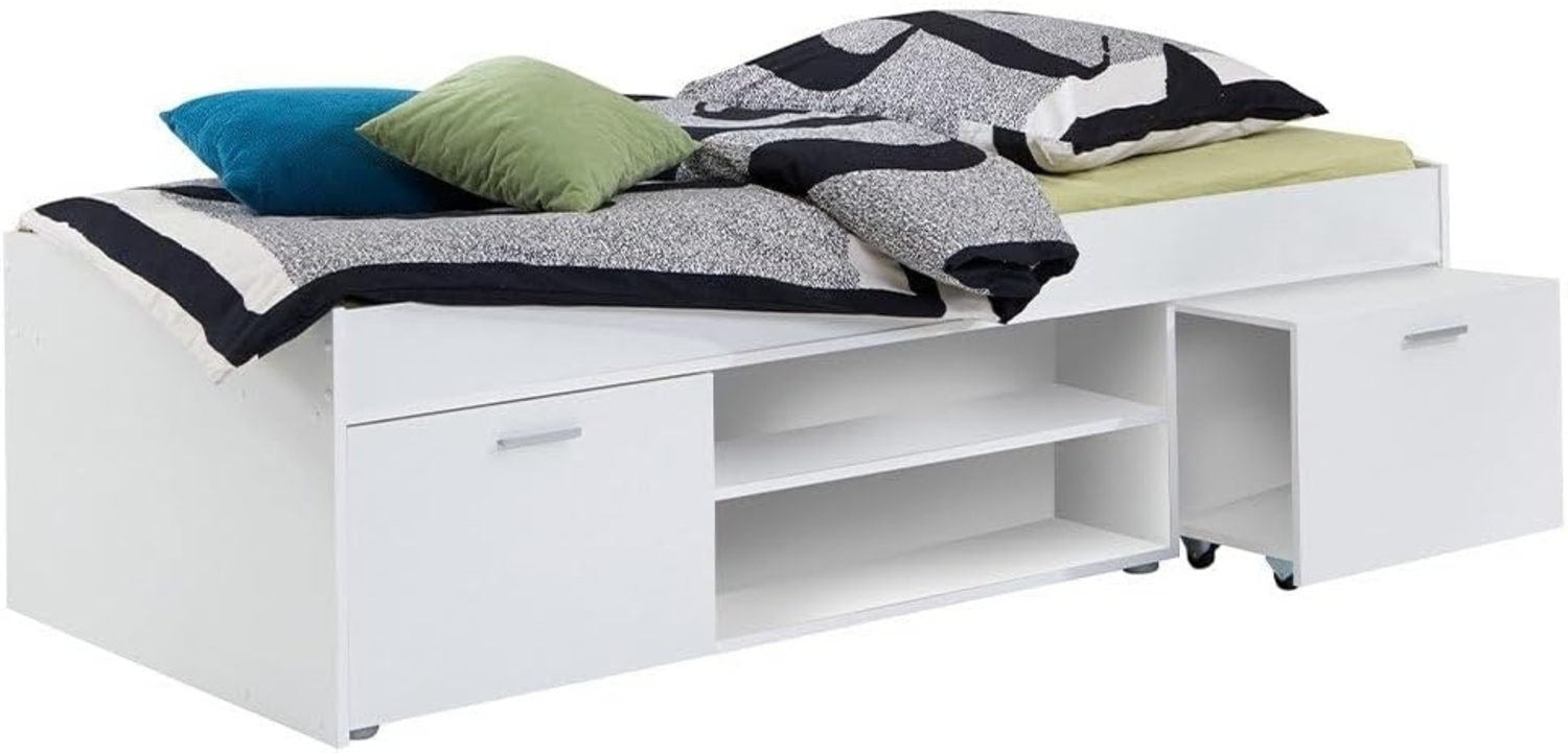 Stauraumbett Carlo weiß Bild 1