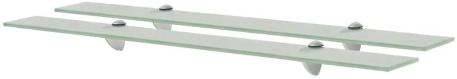 vidaXL Schwebende Regale 2 Stk. Glas 80x20 cm 8 mm [3051539] Bild 1