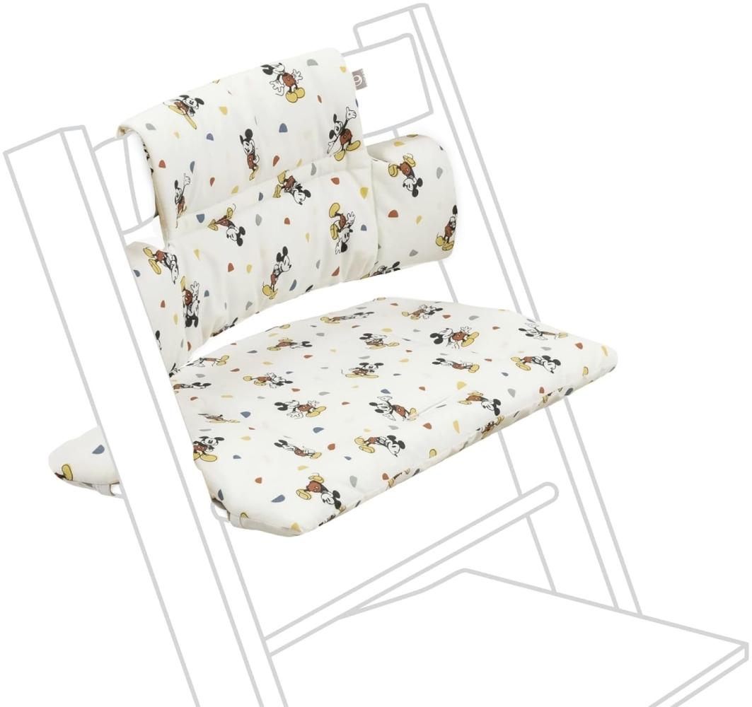 Stokke x Disney Sitzkissen für 'Tripp Trapp' Hochstuhl, Mickey Celebration, beige Bild 1