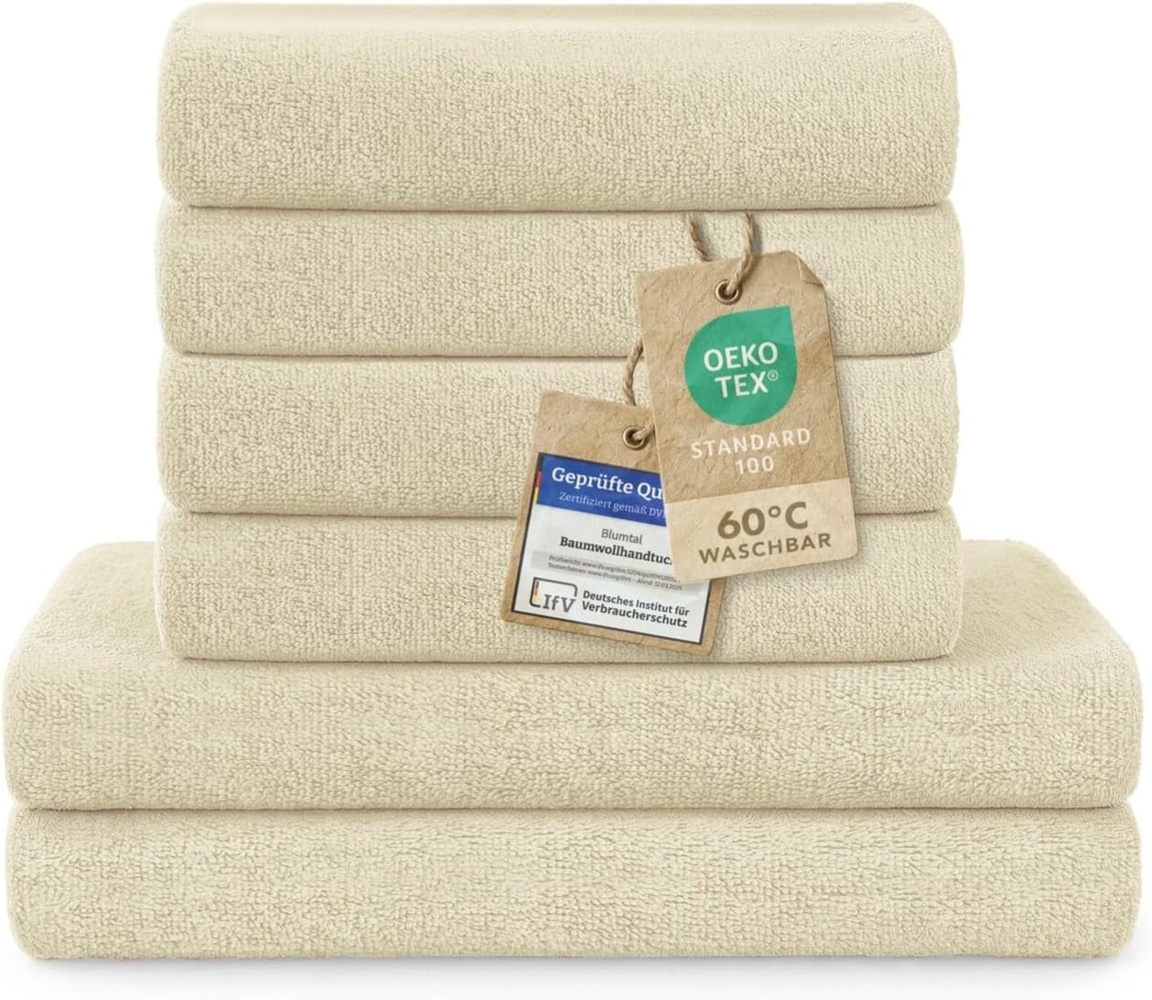 Blumtal Handtuch Set Premium 4 oder 6-TLG. Frottier Set - 100% Baumwolle, Frottee (Set, 6-St), Oeko-TEX Zertifiziert Bild 1