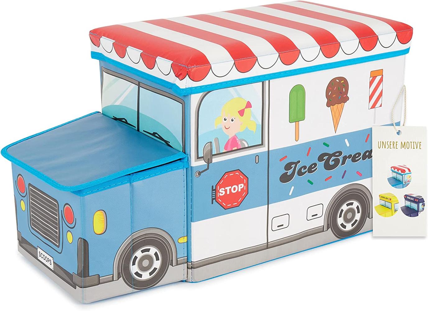 Bieco 'Icecream' Aufbewahrungsbox mit Sitzbank 46L Bild 1