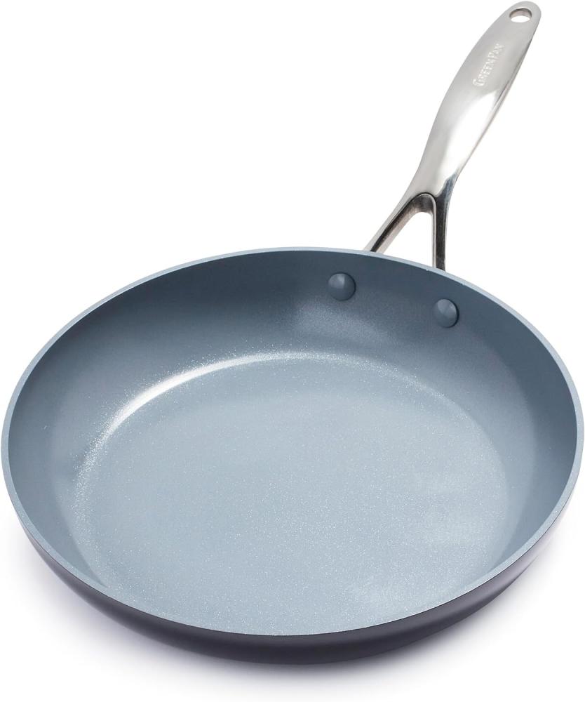 GreenPan Valencia Pro Harteloxierte Gesunde Keramik Antihaft 28 cm Bratpfanne, PFAS-frei, Induktion, Spülmaschinenfest, Backofenfest, Grau Bild 1