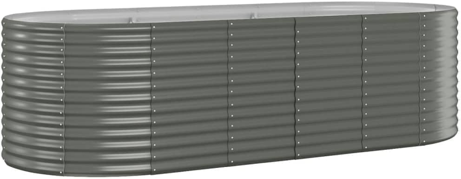 vidaXL Hochbeet Verzinkter Stahl 249x100x68 cm Grau 319064 Bild 1