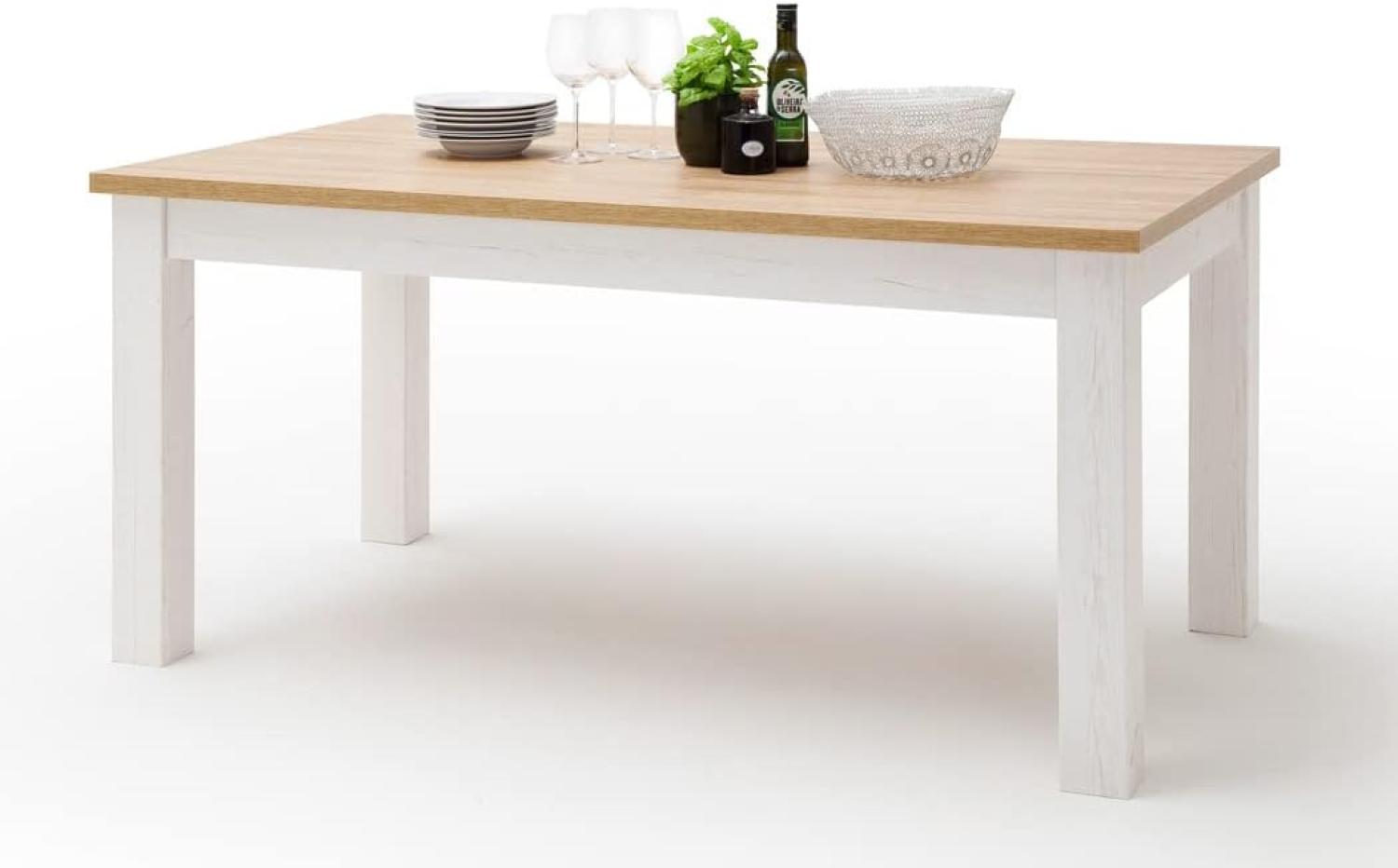 Esstisch Bruneck 12 Pinie weiss Oak Nb 160x90 cm Küchentisch Bild 1