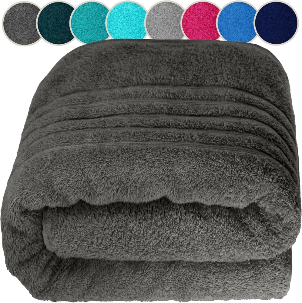 Lashuma Saunatuch London, Frottee (1-St), Badetuch extra lang 85x220 cm, Handtuch Wellness Bild 1