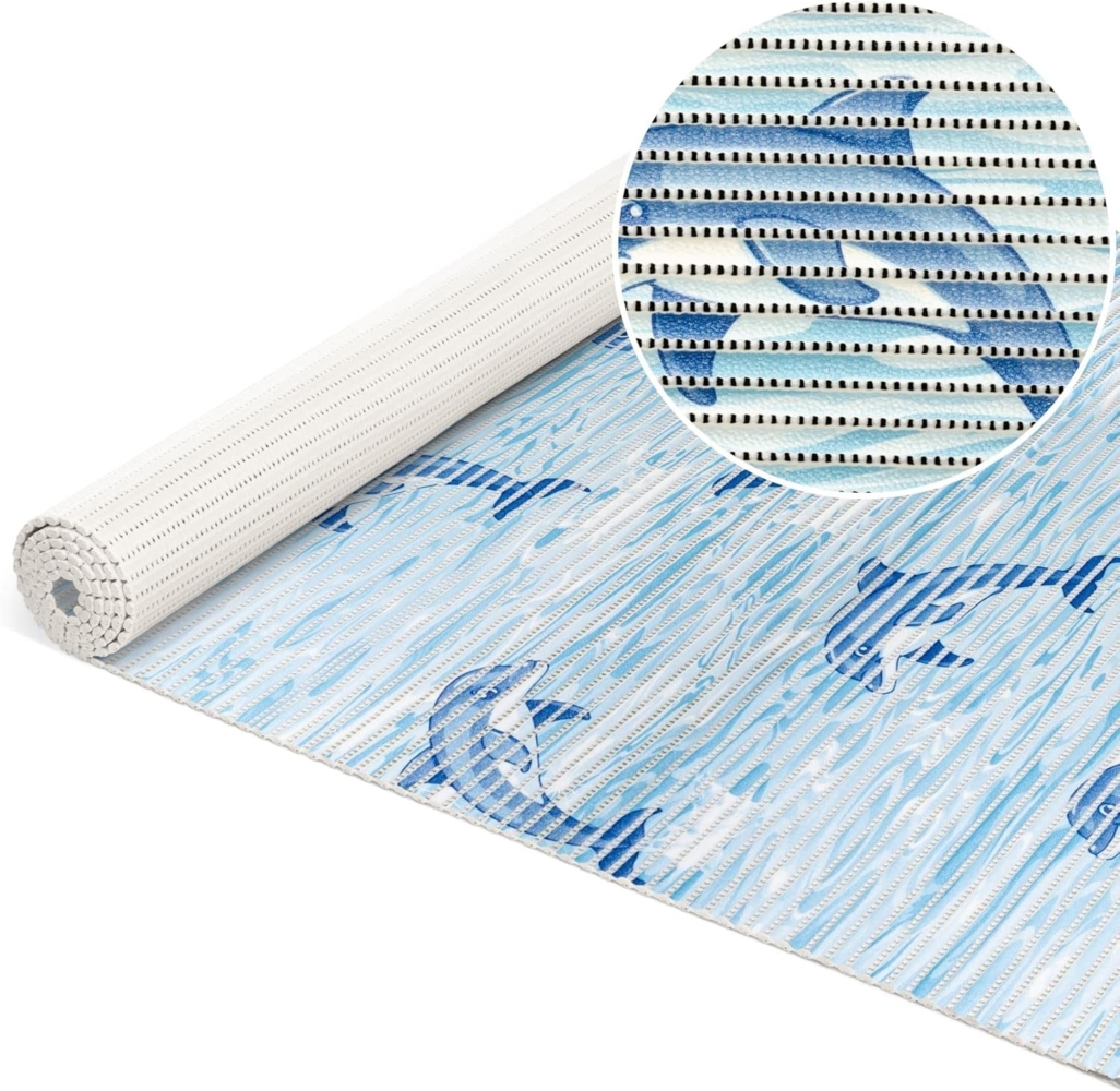 ANRO Schaum-Badematte Antirutschmatte Weichschaummatte Badezimmer Extra Breit, Höhe 5 mm, strapazierfähig, Drainage Effekt, Rillen, wasserdurchlässig, rutschhemmend, pflegeleicht, Weich, Rutschfest, Rutschhemmend, Schnelltrockend, mit Drainagelöchern, ... Bild 1