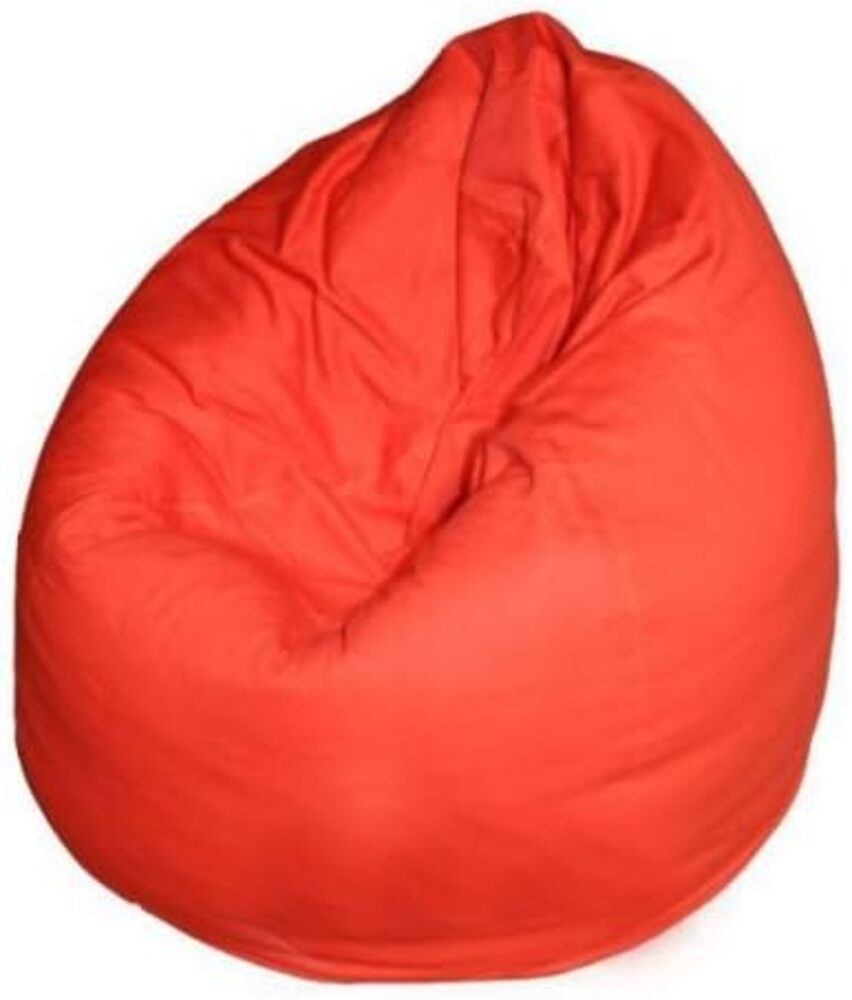 Kinzler S-10009/32 Sitzsack Billy, ca. Ø65 x H75 cm, klassische Tropfenform, Indoor, in vielen verschiedenen Farben, robuster Jeansstoff, rot Bild 1