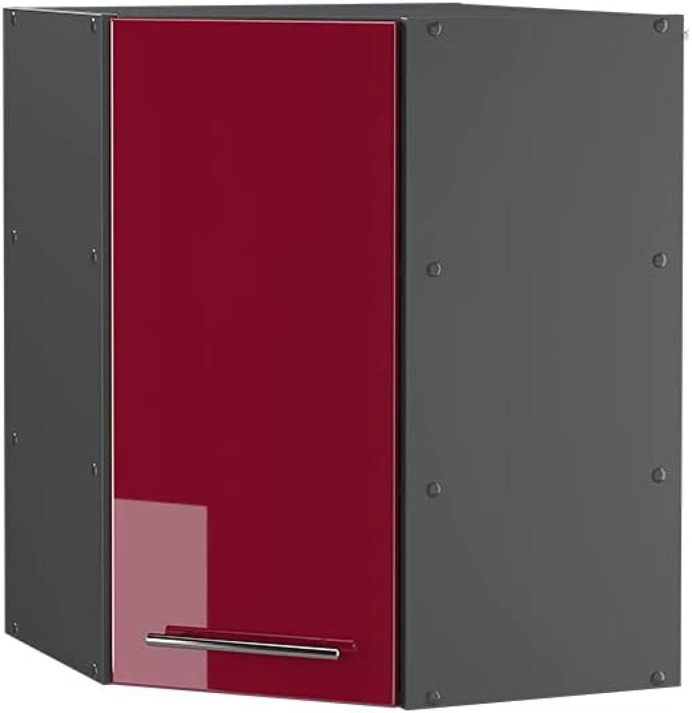 Vicco Eck Hängeschrank 57 cm Küchenschrank Hängeschrank Küchenzeile Fame-Line (Bordeaux Hochglanz) Bild 1