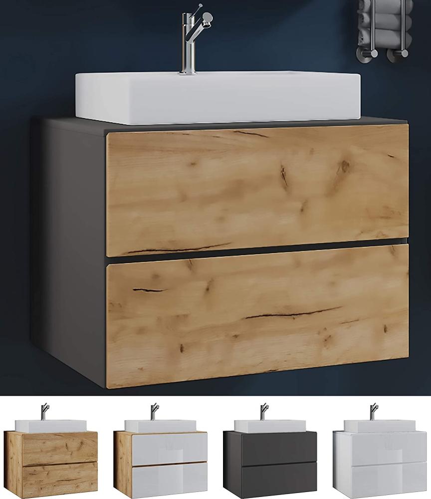 Lendas S Waschbeckenunterschrank 60cm Waschbecken Unterschrank Badzimmer weiß Bild 1