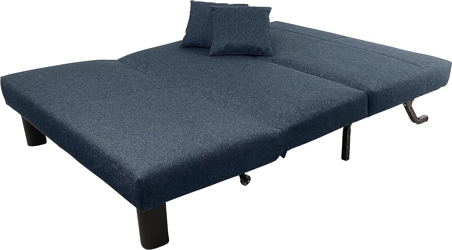 Max Winzer Faltsofa Columbus 145 x 100 x84 cm blau Bild 1