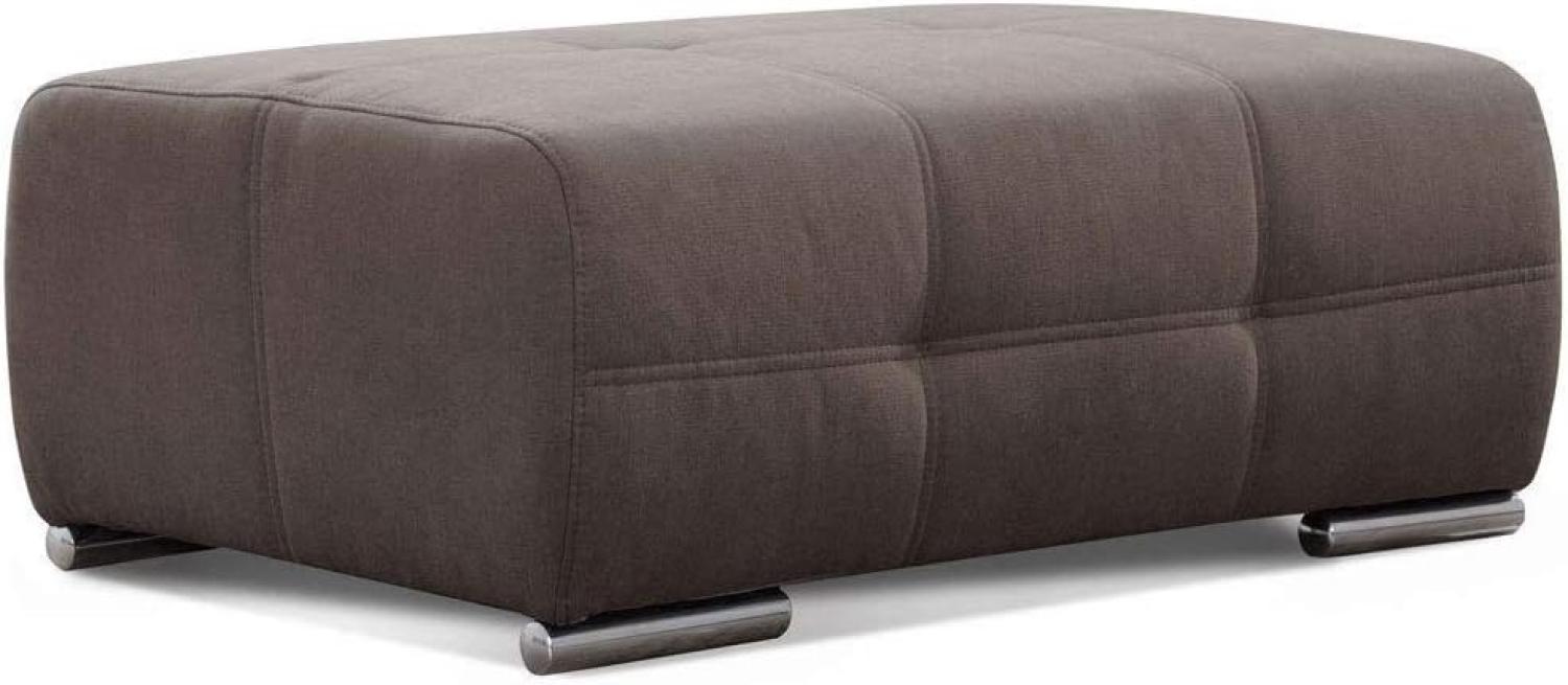 Cavadore Hocker Mistrel, Sitzhocker mit leichter Fleckentfernung dank Soft Clean, geeignet für Haushalte mit Kindern, Haustieren, 109 x 42 x 73, braun Bild 1