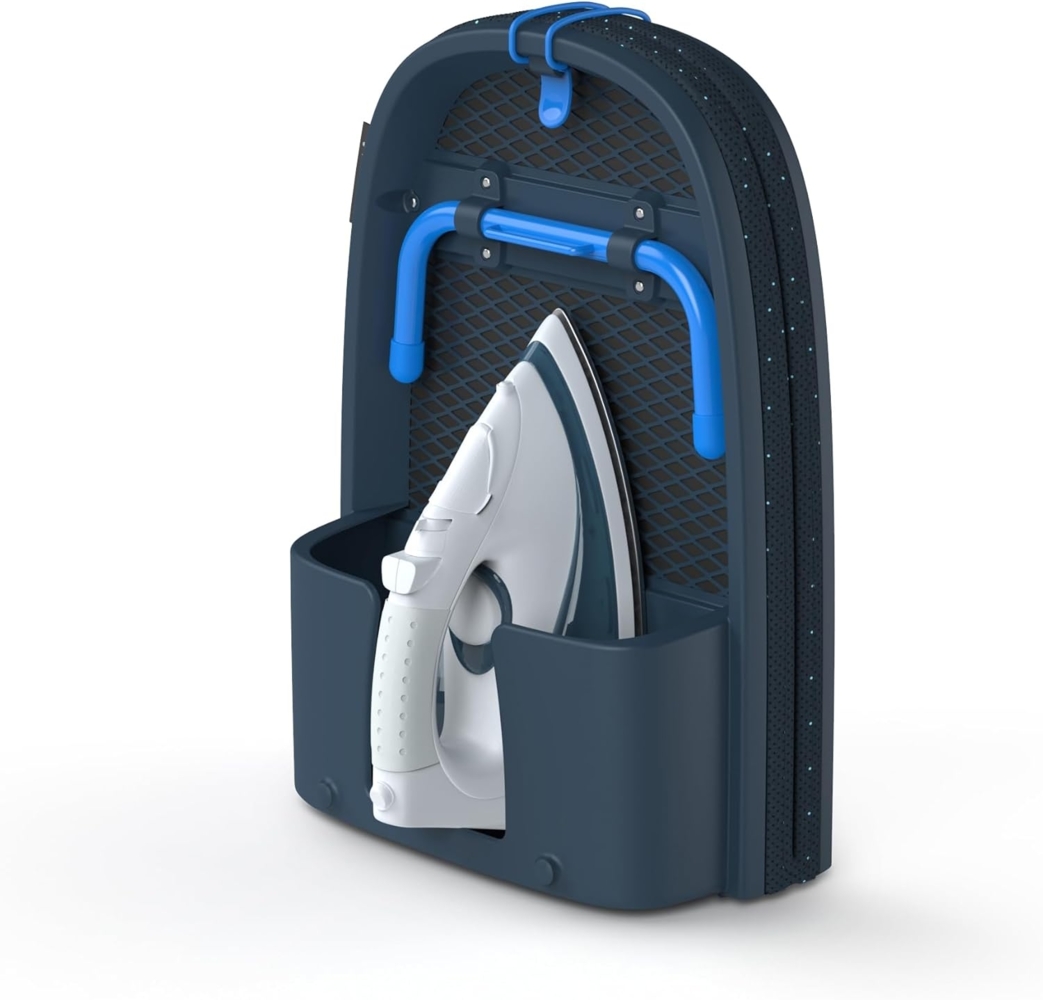 Joseph Joseph Pocket Plus Folding Ironing Board with Advanced Cover - Bügelbrett in Originalgröße - Baumwolle - Dampfbügeleisen - Blau - Blau - 330x900 mm Bild 1