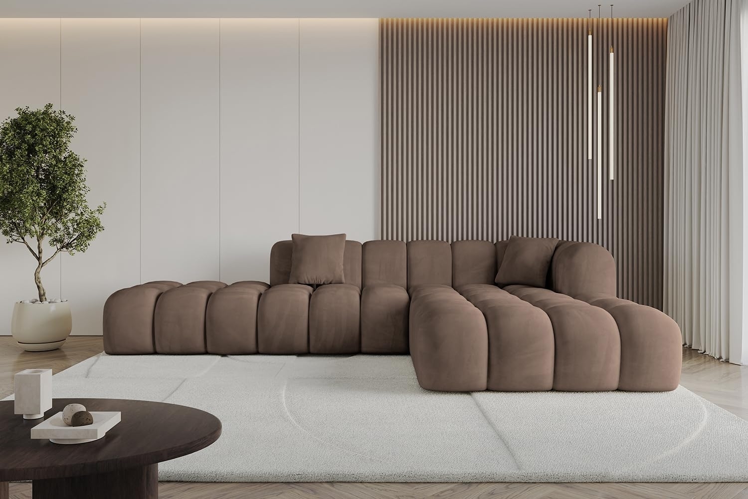 ALTDECOR Ecksofa OLEA-L2, Sofa Praktische Bequeme Funktionsecke Couch L-Form Eckcouch, Corner Sofa U-Form Vielseitige Sofa Wohnlandschaft Wohnzimmer Bild 1