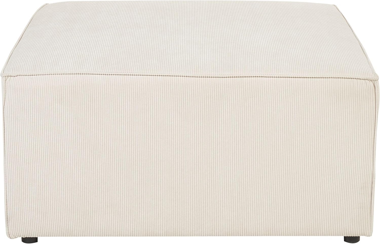 Ottomane LEMVIG Cord Helles Beige Bild 1