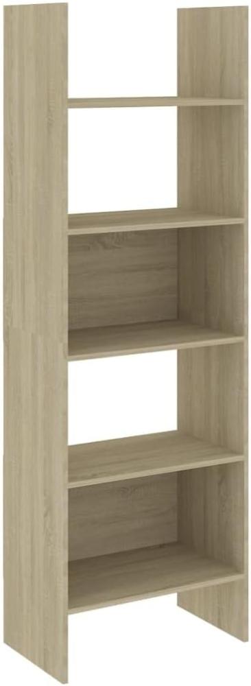 vidaXL Bücherregal Sonoma-Eiche 60 x 35 x 180 cm Spanplatte [803410] Bild 1