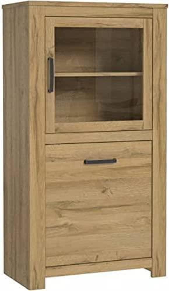 Highboard Vitrine HAVANNA 2 Türen Optik: Alteiche von Forte Bild 1