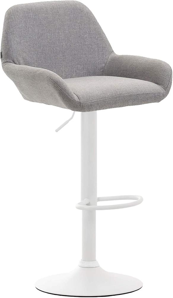 Barhocker Braga Stoff weiß [314523] Bild 1