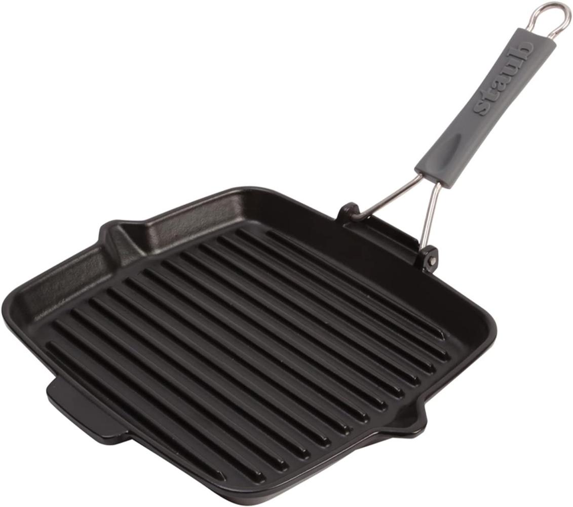 Staub Grillpfanne induktion quadratisch 24x24cm schwarz Töpfe & Pfannen Bild 1