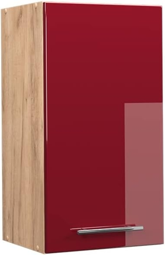 Vicco Hängeschrank Fame-Line, Bordeaux Hochglanz/Goldkraft Eiche, 40 cm Bild 1