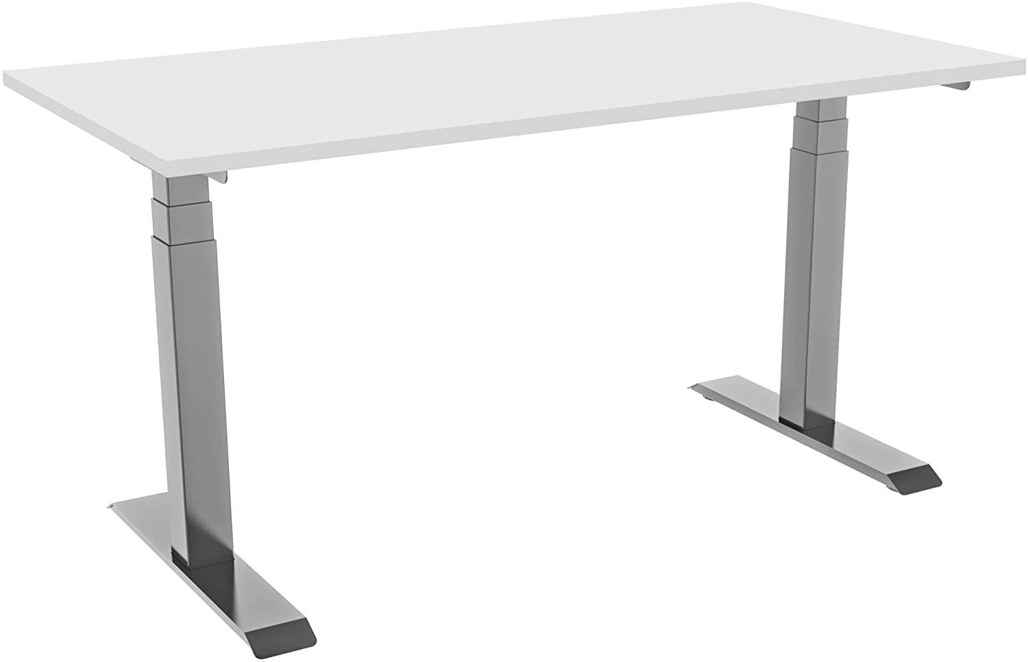 celexon elektrisch höhenverstellbarer Schreibtisch Professional eAdjust-58123 - grau, inkl. Tischplatte 175 x 75 cm Bild 1