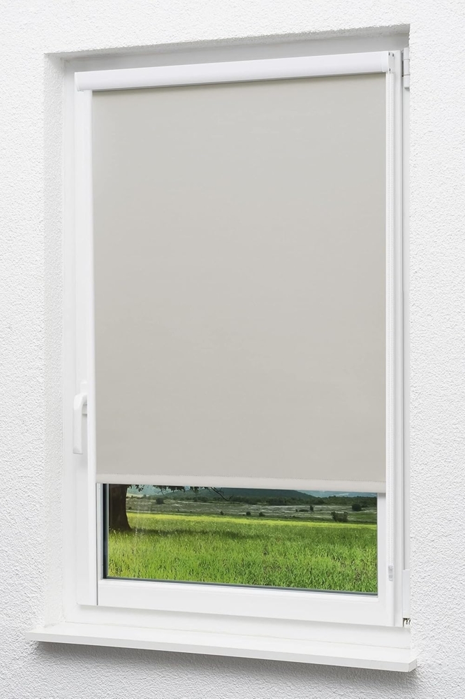Verdunklungsrollo Kassettenrollo VD Blenden Elfenbein, LYSEL®, abdunkelnd, HxB 175x60cm Bild 1