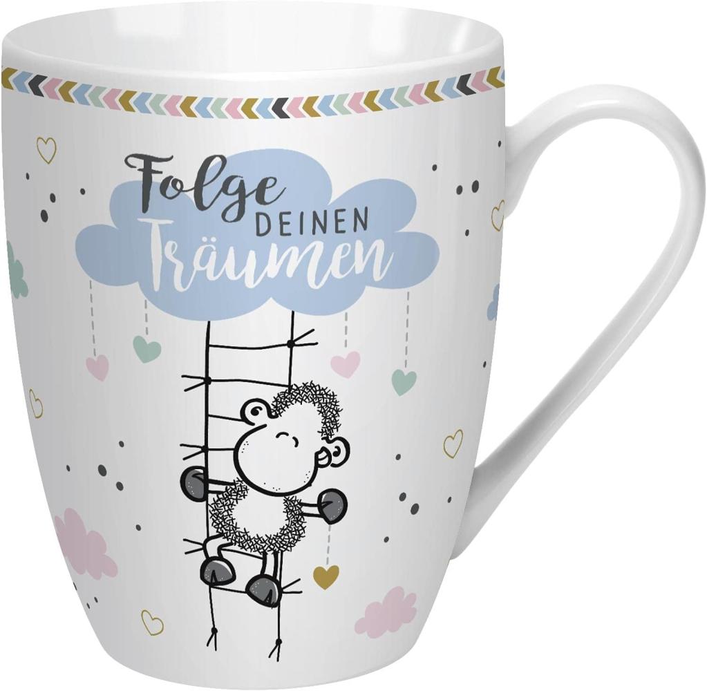 Sheepworld Tasse mit Spruch "Folge deinen Träumen" | Kaffeetasse, Porzellan, 30 cl | Sheepworld Lieblingstasse, Geschenk, Liebe, Freunde | 59611 Bild 1