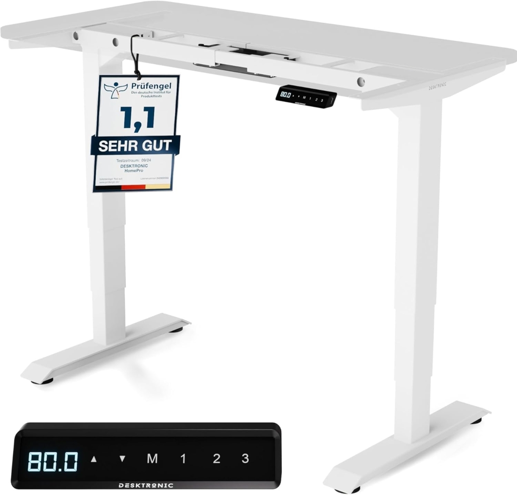 Höhenverstellbarer Schreibtisch Gestell - Schreibtisch Höhenverstellbar Elektrisch mit Flüsterleisem Dual-Motor & Touchscreen - Hohe Tragfähigkeit - Stehtisch von Desktronic Bild 1