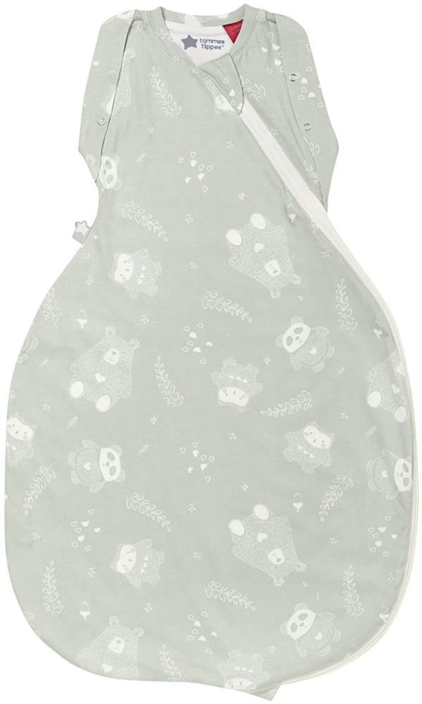 Tommee Tippee Babyschlafsack, The Original Grobag, Hüftgerechtes Design, Weiches Gewebe mit Hohem Baumwollanteil, 3-6 Monate, 1,0 TOG, Woodland Grofriends Bild 1