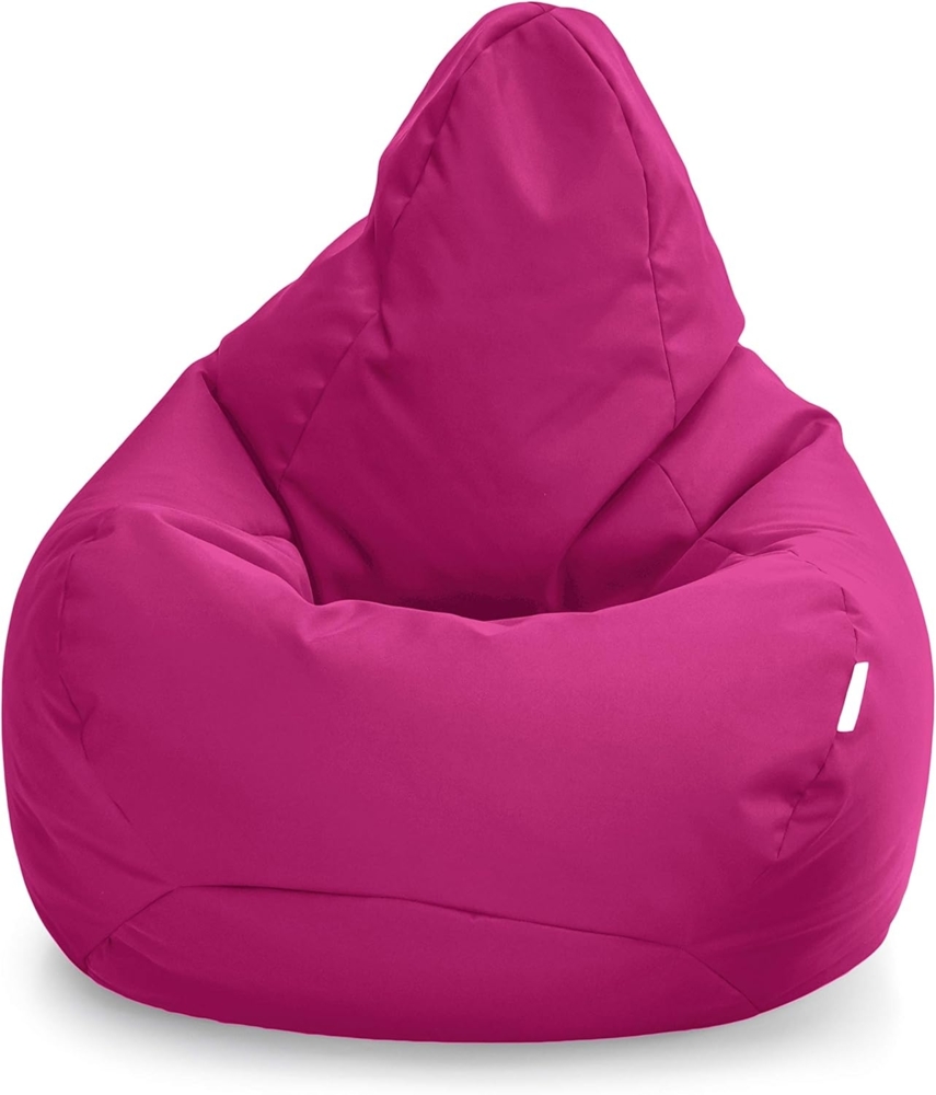 Loft 25 Gaming Sitzsack Outdoor | Gaming Sessel für den Innenbereich des Wohnzimmers im Freien | Wasserbeständig | Ergonomisches Design zur Körperunterstützung | Langlebig (Cerise, Sitzsack) Bild 1