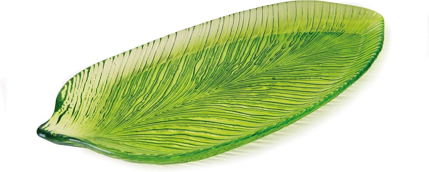 Excelsa Tropical Serviertablett aus Glas Bild 1