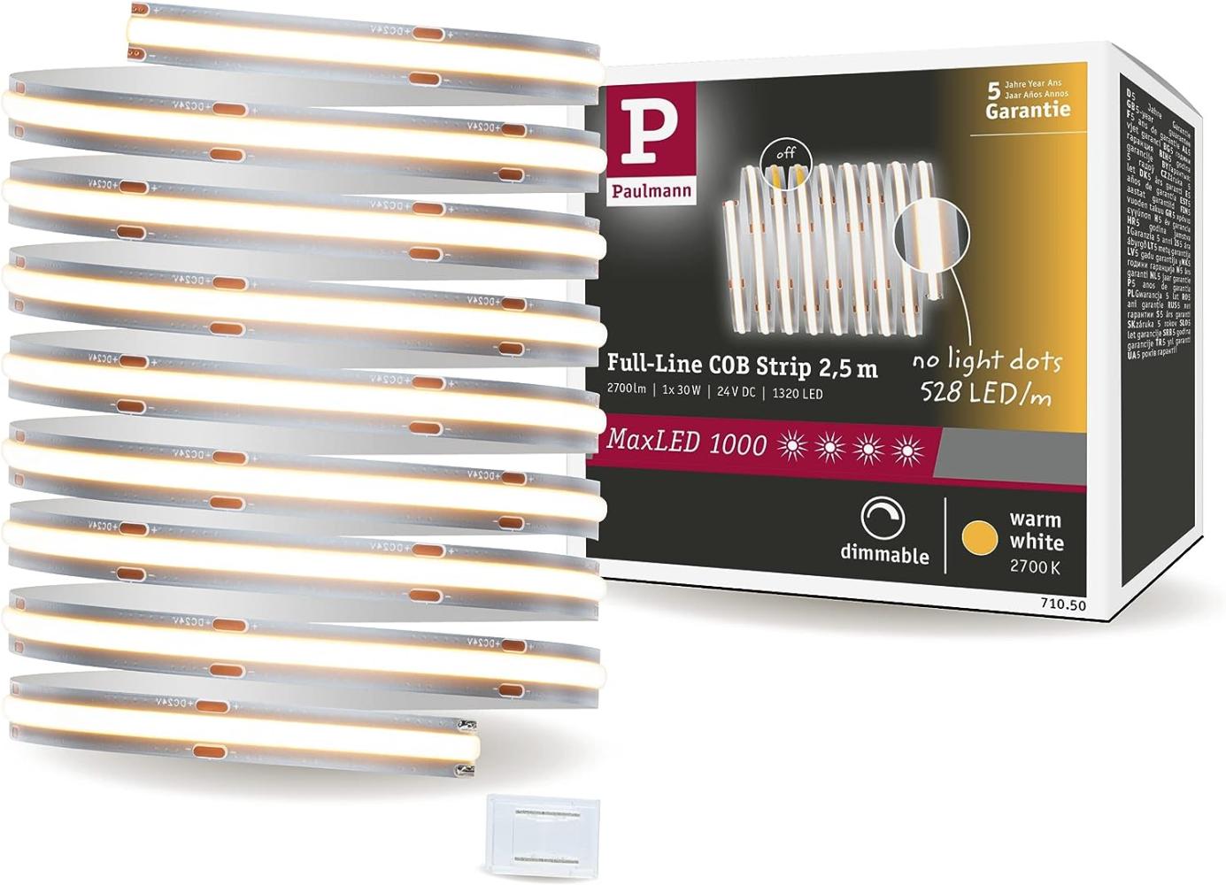 Paulmann 71050 MaxLED 1000 LED Stripe Full-Line COB Einzelstripe 250cm Bild 1