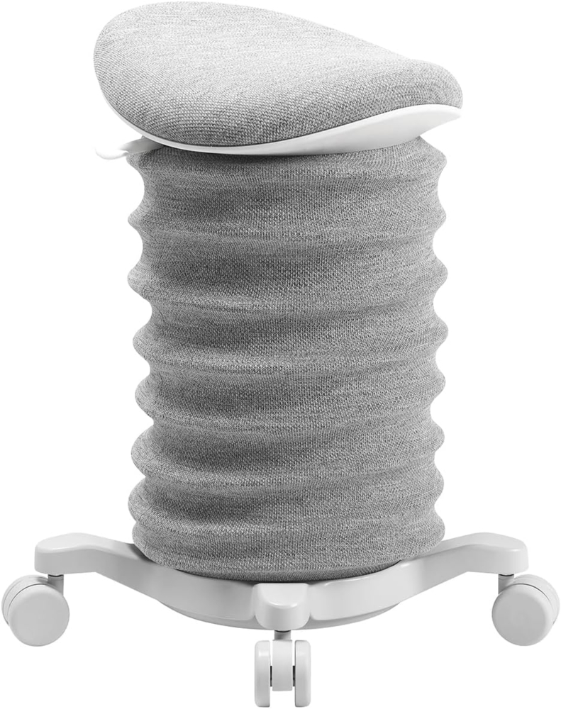 TOPSTAR Sitness 4D mit Rollen AGR-Zertifiziert Dynamischer Sitzhocker papyurs -grau, ergonomischer Bürohocker - höhenverstellbar - stärkt den Rücken - entlastet die Bandscheiben Bild 1