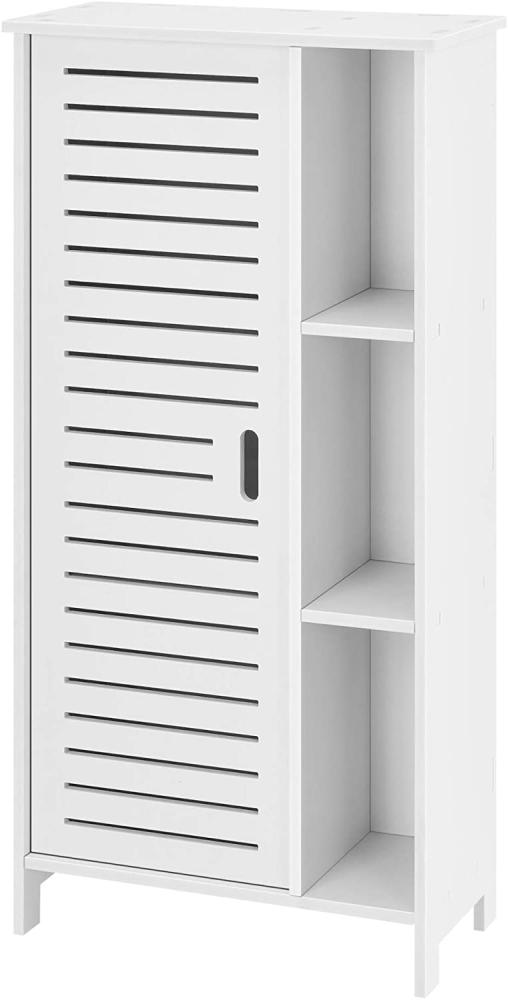 Badezimmerschrank Vansbro 96x48x24 cm WPC Weiß [en. casa] Bild 1