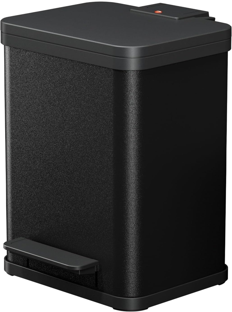 Hailo 'Öko Plus M' Treteimer, Stahlblech, Schwarz, 17 Liter Bild 1