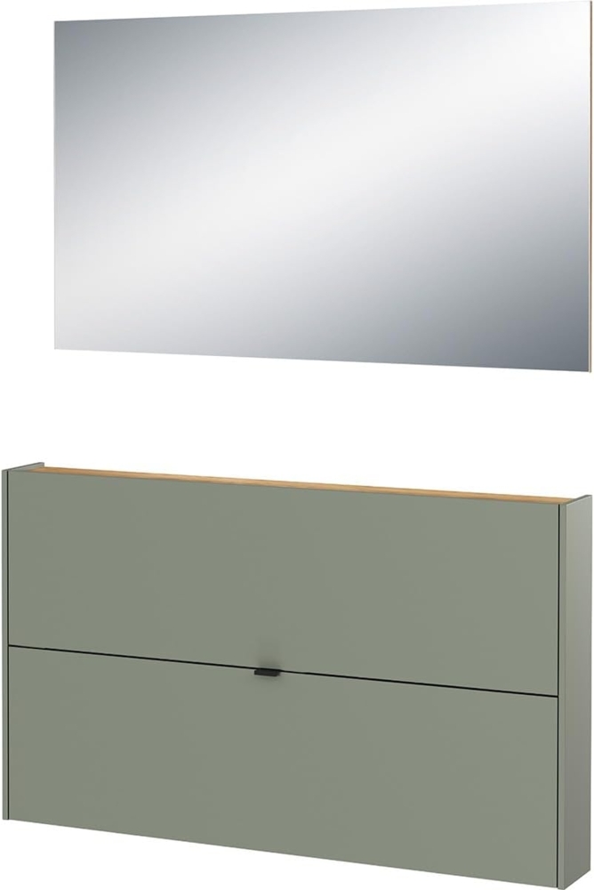 GERMANIA Garderoben-Set Ameca, (2-St), Garderoben-Set aus Schuhkipper und Spiegel Bild 1