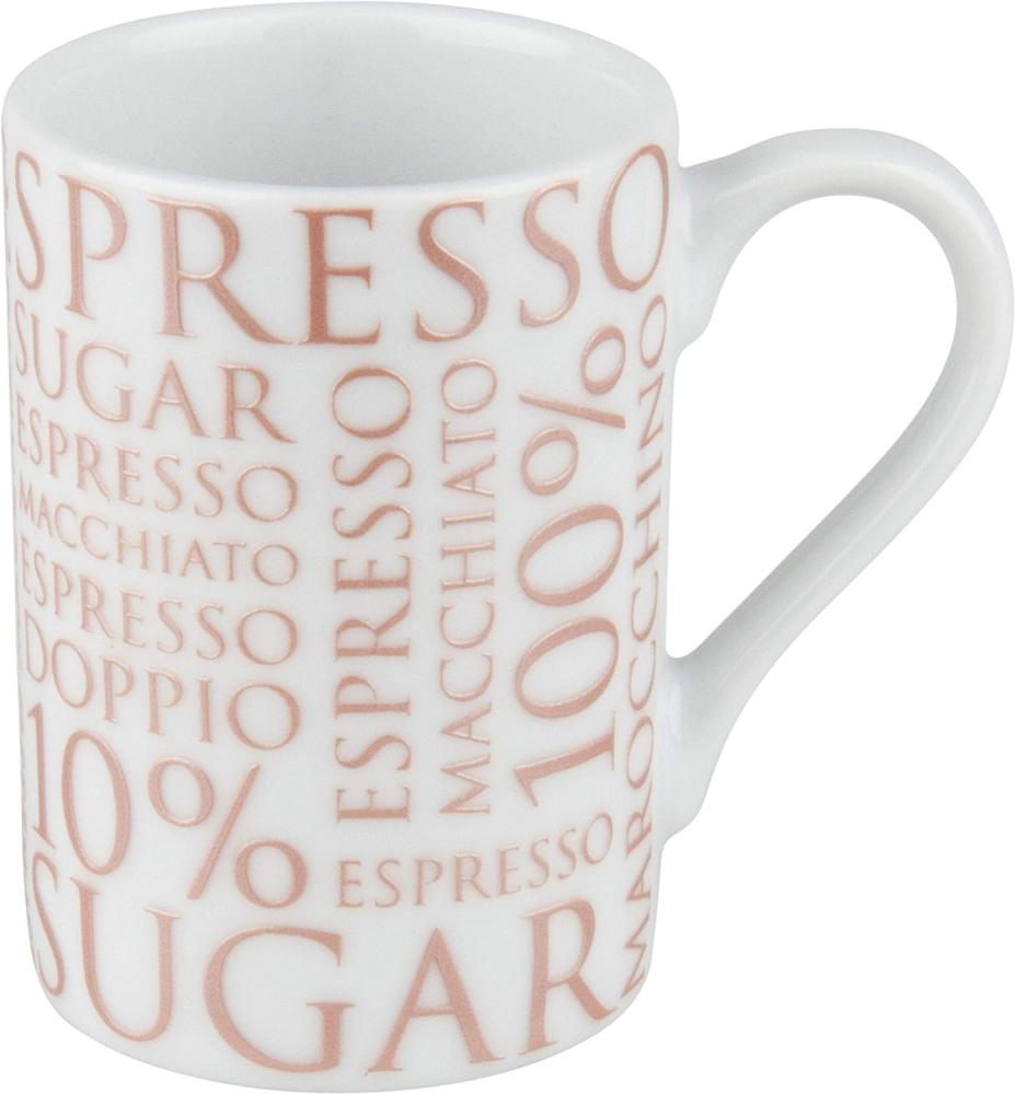 Könitz 100% Coffee Rosé White Minipresso Becher, Tasse, Espressotasse, Porzellan, Rosé Weiß, 90 ml, 11 1 353 1811 Bild 1