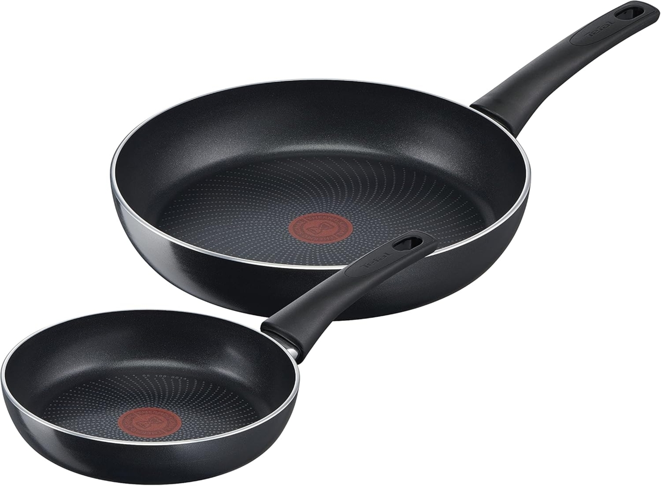 Tefal Pfannen-Set Generous Cook, Aluminium (Set, 2-tlg, je 1 Pfanne Ø 20/28 cm, H: 4,5/5 cm), Antihaftversiegelung, Thermo-Signal, tief, alle Herdarten, Induktion Bild 1