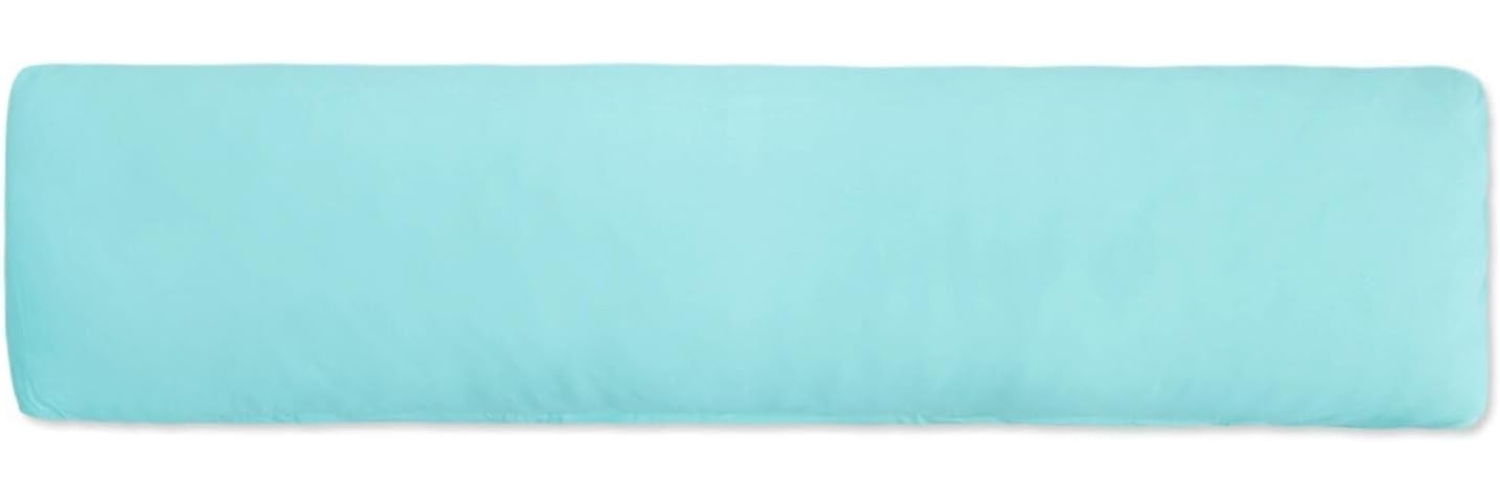 Traumschlaf Basic Single Jersey Seitenschläferkissen Bezug|40x180 cm| hellblau Bild 1