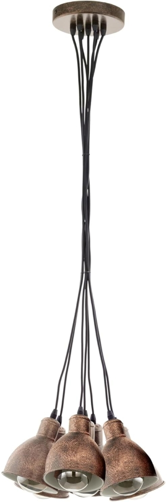 Eglo 'Priddy' Hängeleuchte, Metall, E27, 7x40W, Kupfer Bild 1