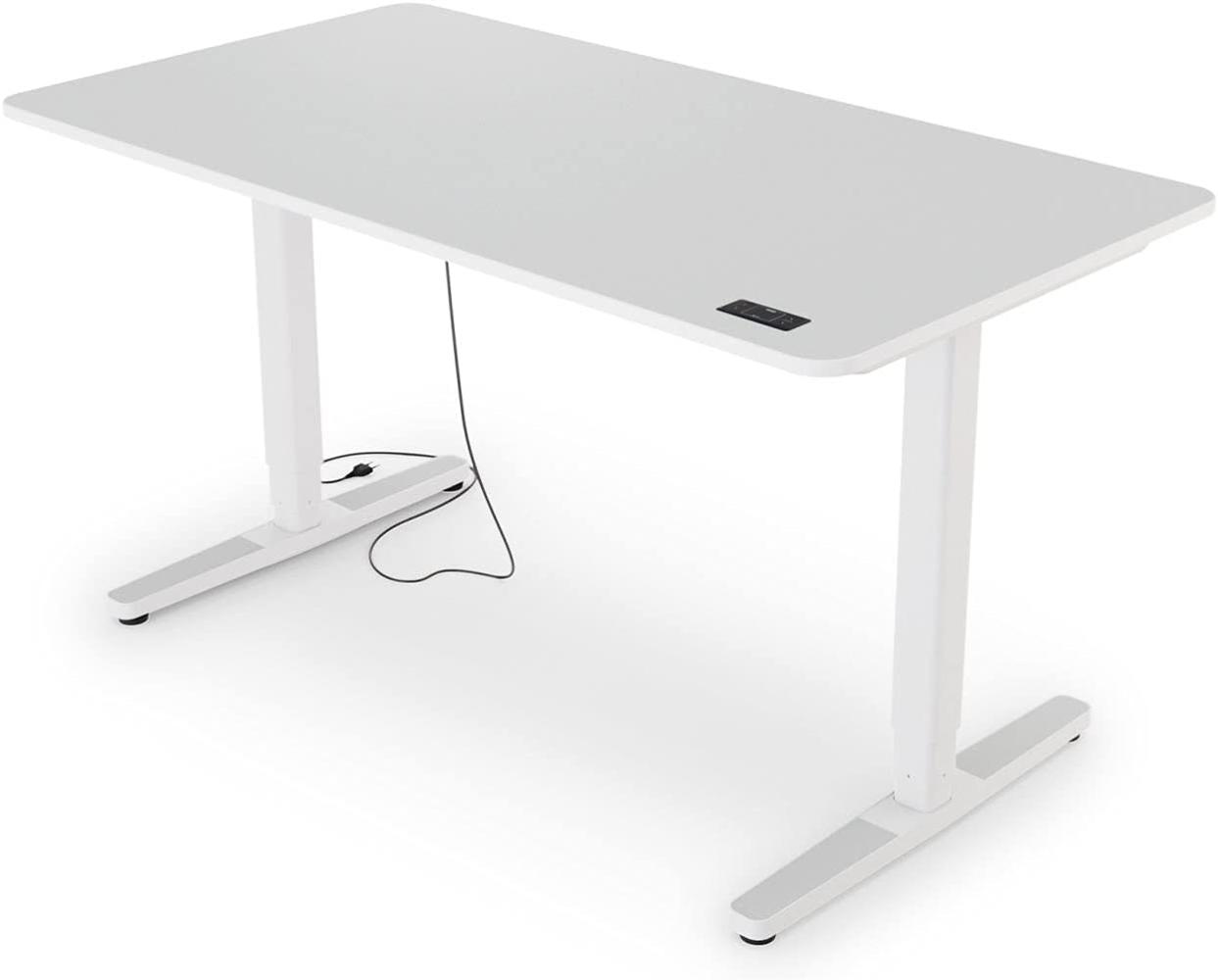 Yaasa Desk Pro II Elektrisch Höhenverstellbarer Schreibtisch, 139x75 cm, Hellgrau, mit Speicherfunktion und Kollisionssensor Bild 1