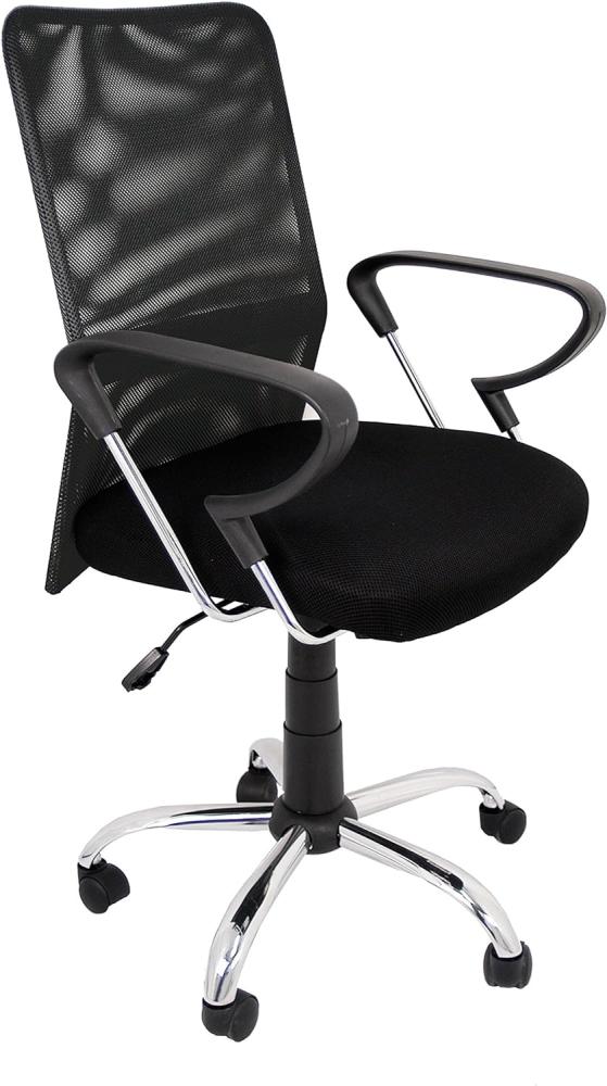 Die spanische Stuhl Salamanca Bürostuhl ohne Kopfstütze, Polyester, Schwarz, 51. 50 X 113 X 63. 50 cm Bild 1