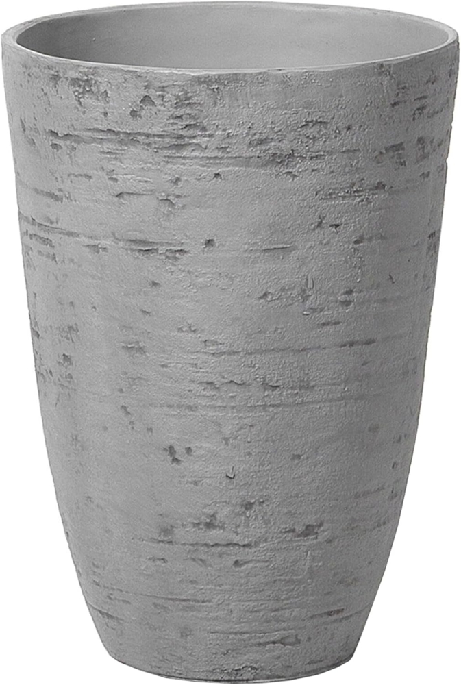 Blumentopf grau rund 35 x 35 x 50 cm CAMIA Bild 1