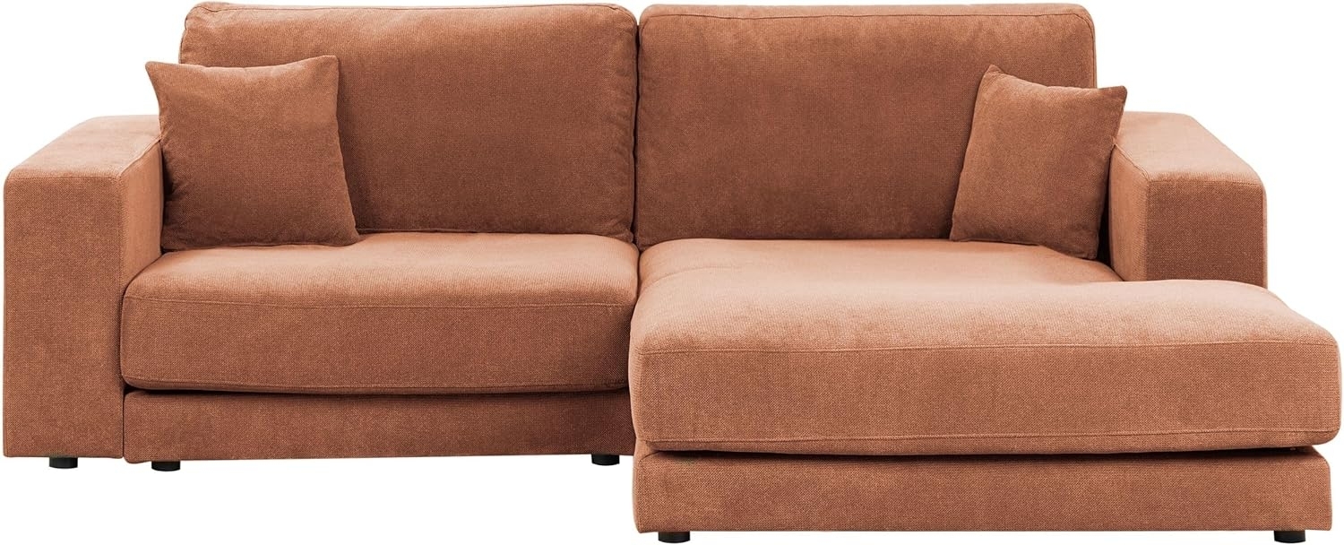 Ecksofa LOFOTEN Stoff Hellrot Linksseitig Bild 1