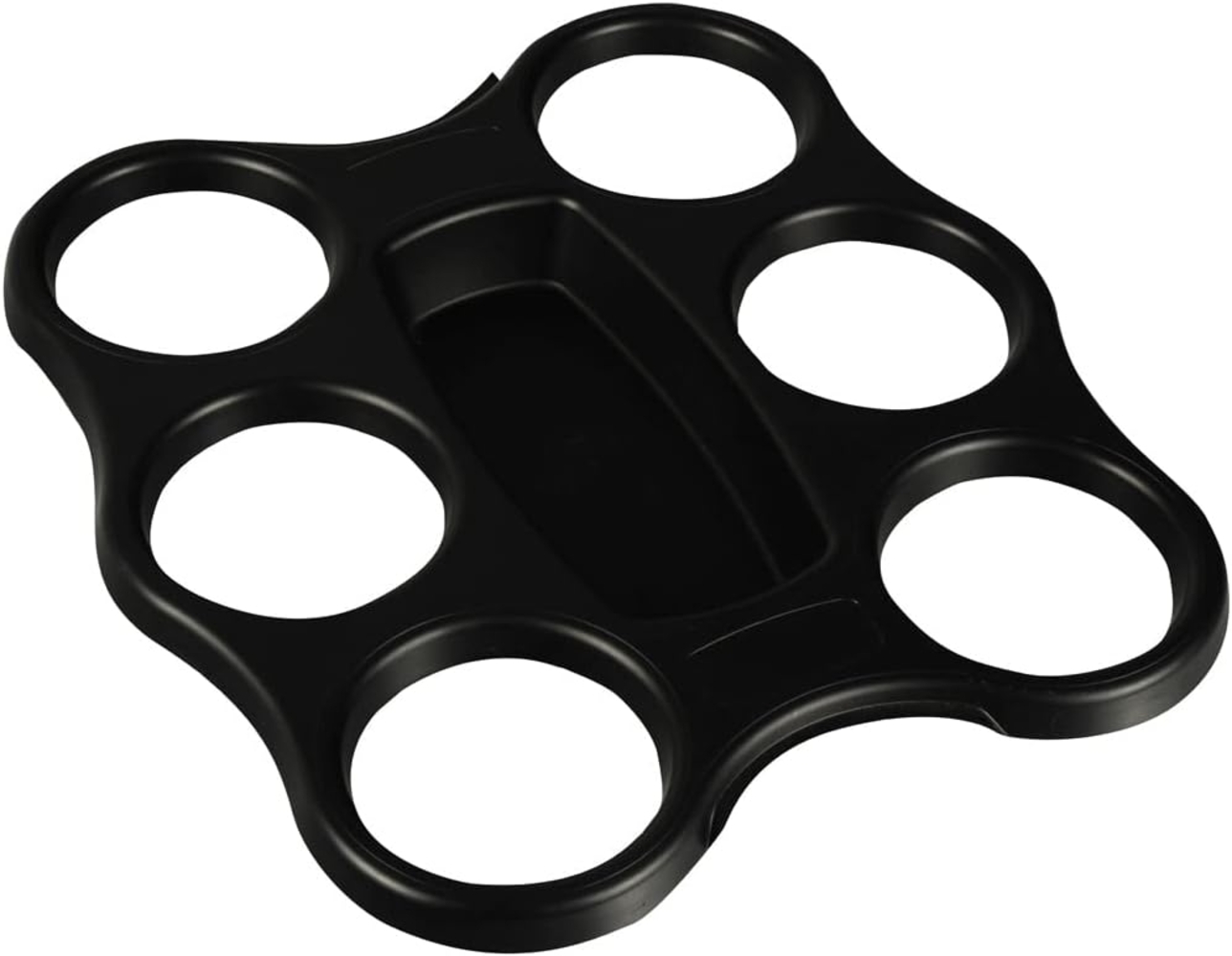 3 Becher-Trays, PS 22,4 cm x 24,4 cm x 2,4 cm schwarz für 6 Becher Bild 1