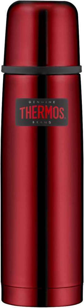 THERMOS LIGHT & COMPACT BEVERAGE BOTTLE 0,50l, cranberry red, Thermosflasche Edelstahl, Isolierflasche rot mit Trinkbecher, 12 h heiß / 24 h kalt, spülmaschinenfest, absolut dicht, BPA-frei Bild 1