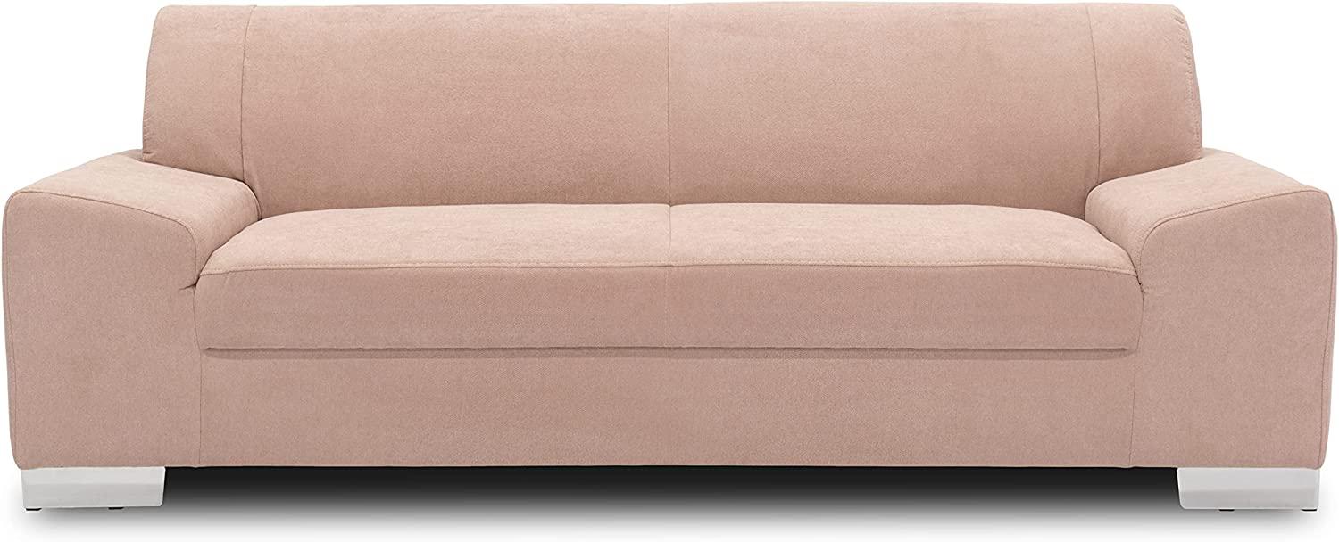 DOMO Collection Sofa Alisson, 3er Couch, 3-Sitzer, 3er Garnitur, 199x83x75 cm, Polstergarnitur in rosa Bild 1