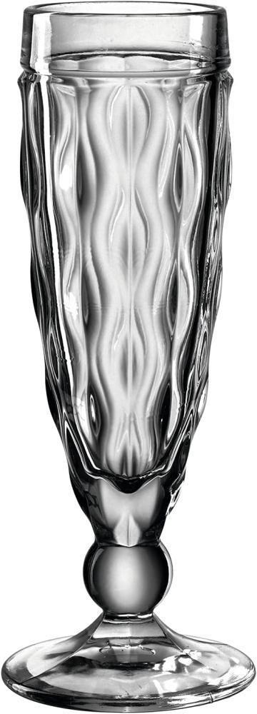 Leonardo Sektglas Brindisi, Sektflöte, Sektkelch, Kalk-Natron Glas, anthrazit, 140 ml, 021603 Bild 1