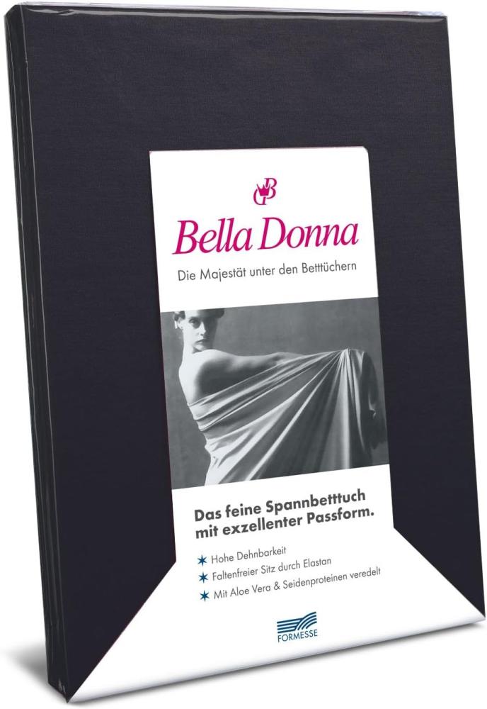 Formesse Bella-Donna Jersey Spannbettlaken|140x200 - 160x220 cm| schwarz Bild 1